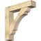 Ekena Millwork Olympic Block Rough Sawn Bracket w/ Offset Brace, Douglas Fir, 8"W x 38"D x 38"H BKT0806X38X38OLY05RDF - alternate 1